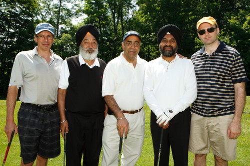 Government Services Minister Harinder S. Takhar and friends, photo Michael Willems