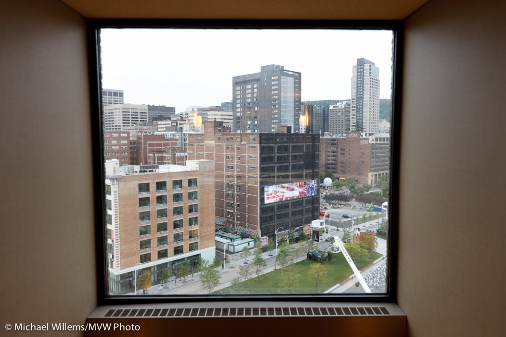 Montreal Quartier Des Spectacles, framed; photo Michael Willems