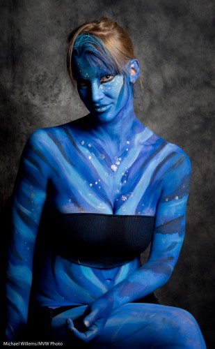 Bodypaint Model at the Imaging Show